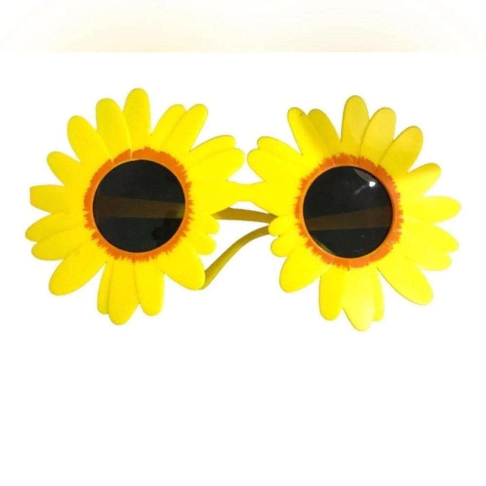 Pink sunflower‎ rave festival tinted lenses Sunglasses new